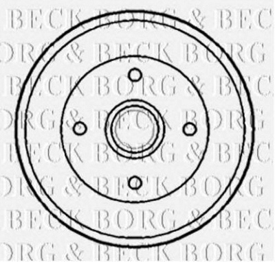 BORG & BECK bbr7173 -  Тормозной барабан